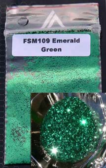 GPI FLAKES EMERALD GREEN( MED) 4OZ - KCFSM109 